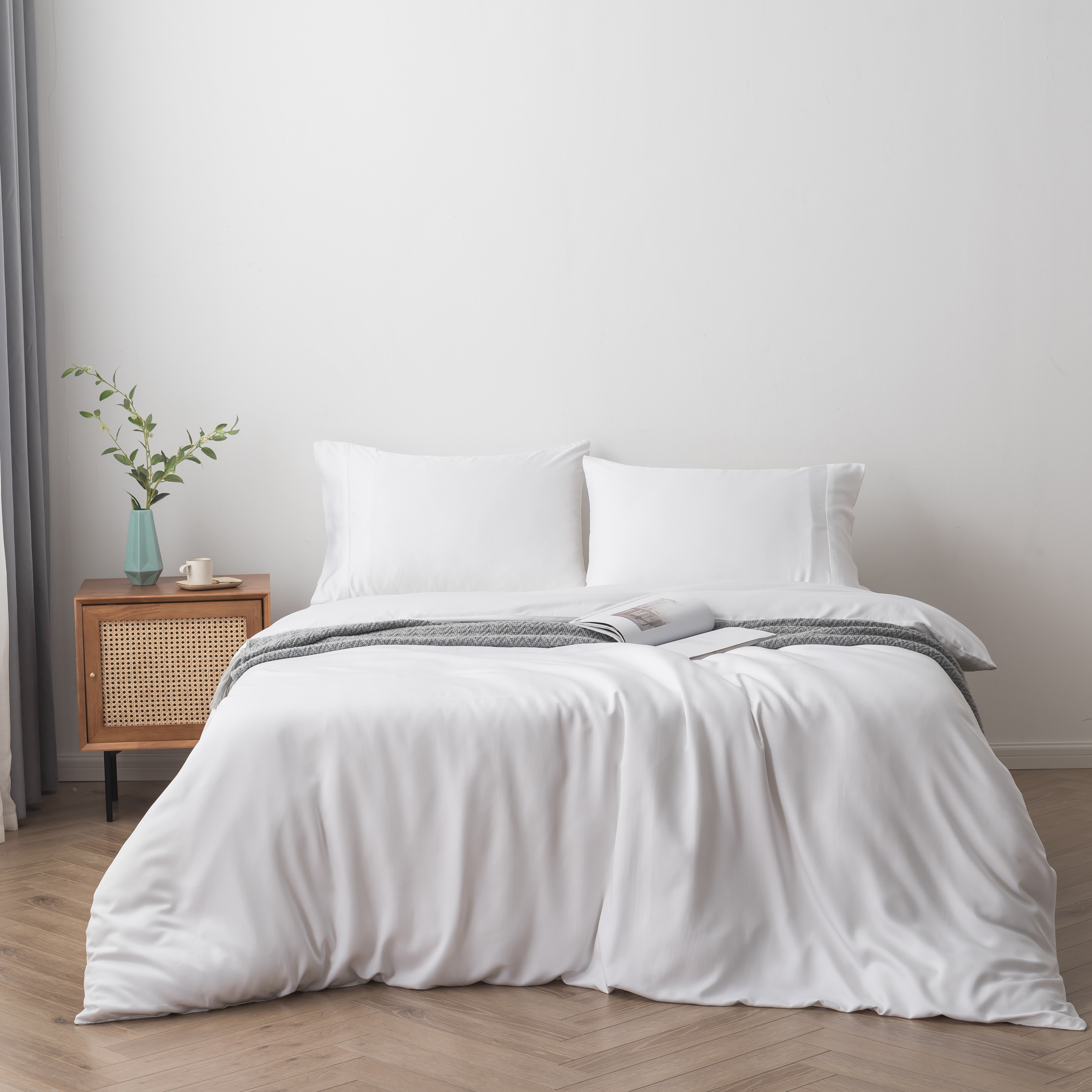 100% Bamboo Fiber Fabric OEKO-TEX STANDARD 100 high quality disposable house&home customized wholesale Bed Linen