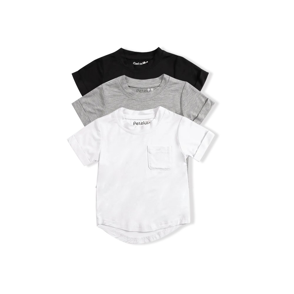 T Shirts Tops Solid Tee Children Boy Oversize Kids Clothing Blank Bamboo Infant Custom Summer for Child Baby Clothes Support
