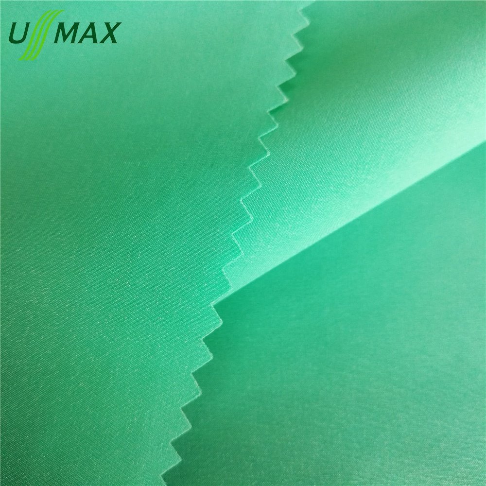 High quality 50d*50d 125gsm black 100% Polyester Taffeta T400 4 ways mechanical Spandex Stretch Elastic plain woven fabric