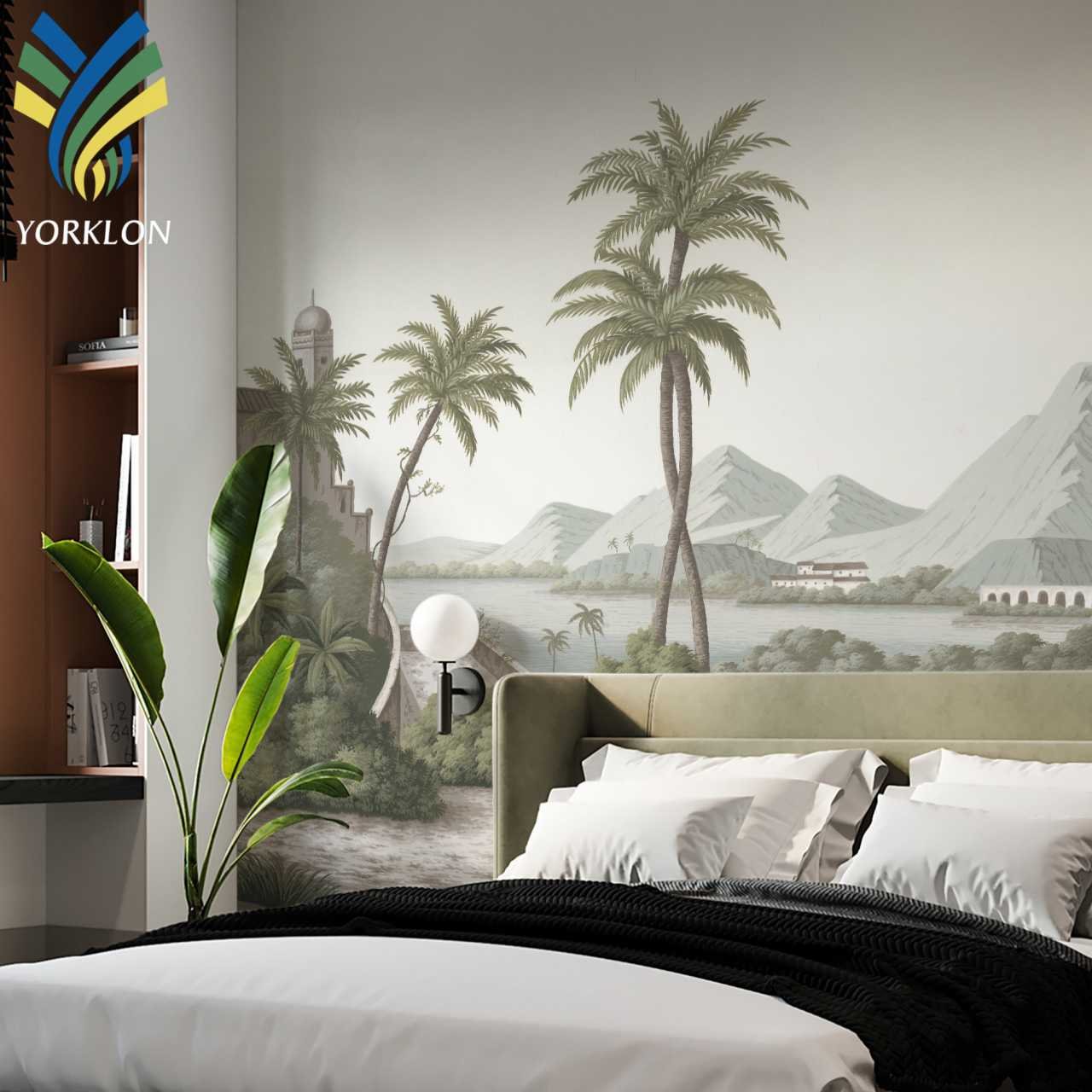 YKEAX 189 Custom Personalize Painting 3D 5D 6D Walls Design Mural Botanical Tropical Patterned Wall paper Wallpaper