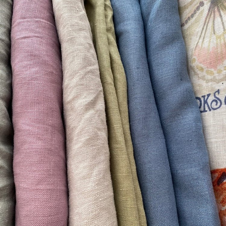 Washed Solid Color Wholesale 100% French Organic Flax Pure White Curtain Bedding Tablecloth Extra wide Linen Fabric 280 cm