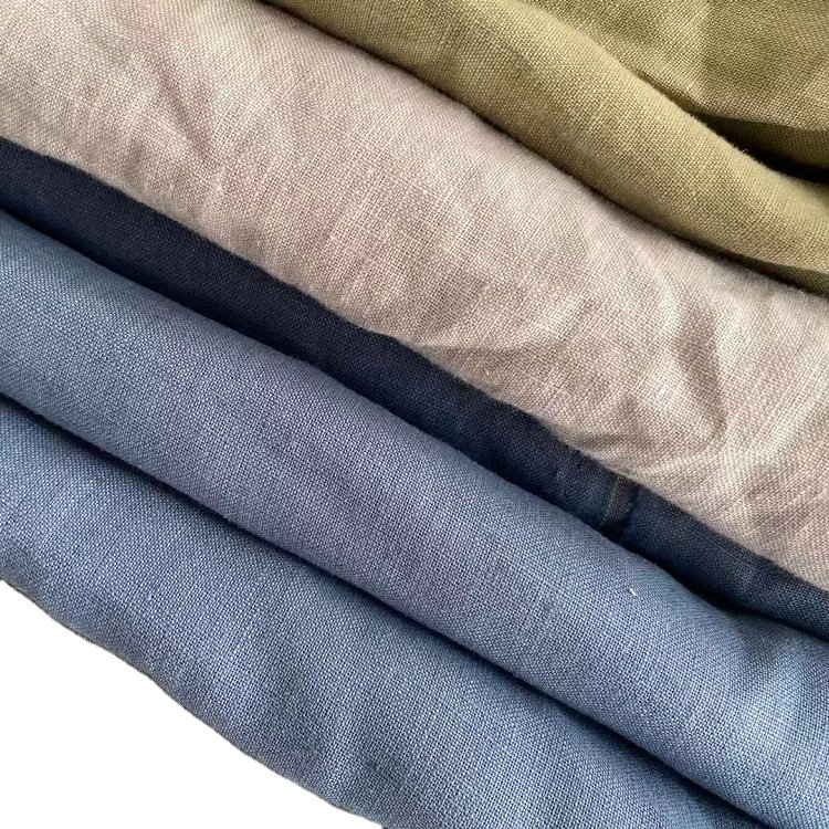 Washed Solid Color Wholesale 100% French Organic Flax Pure White Curtain Bedding Tablecloth Extra wide Linen Fabric 280 cm