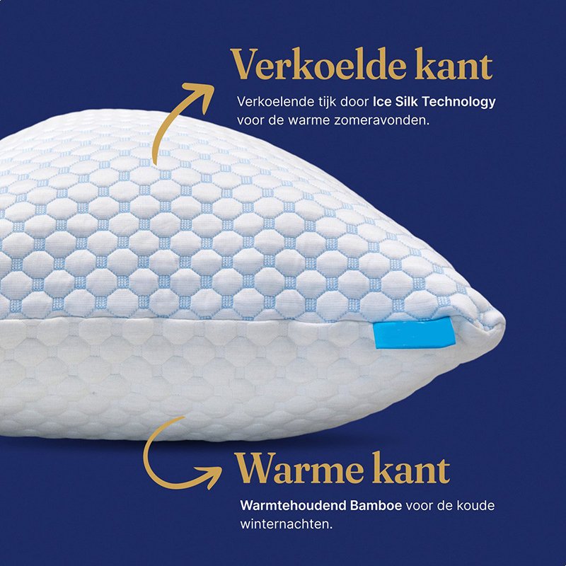 Customizable Travel Square Throw Shredded Bamboo Memory Foam Cooling Pillow