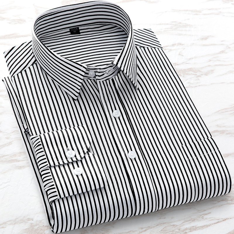 OEM ODM Spring Autumn Formal Wear Clothing Soild Color Striped Plaid Work Business Mens Shirts