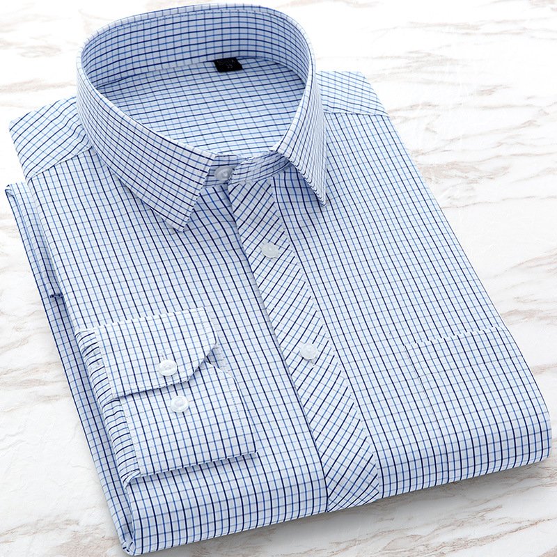 OEM ODM Spring Autumn Formal Wear Clothing Soild Color Striped Plaid Work Business Mens Shirts