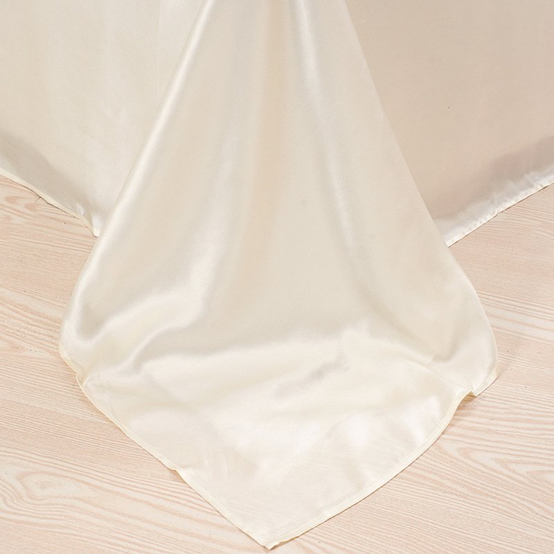 Wholesale custom white print quilt cover hotel bedding resort bed sheets silk sheets bedding set