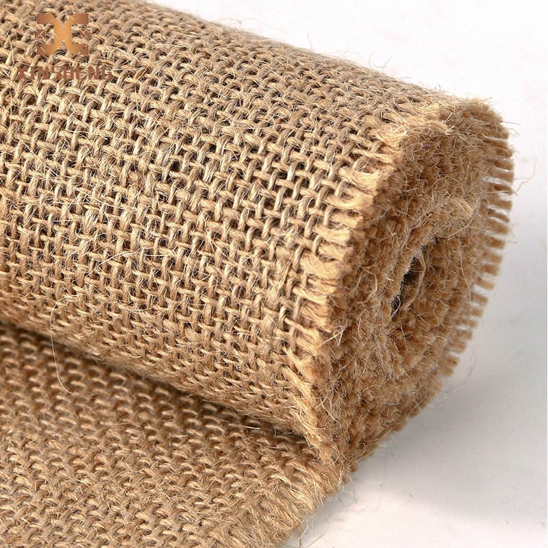 Best seller 6cm*2M Burlap Lace Ribbon Roll Linen Volume Jute Lace Band Party Decoration