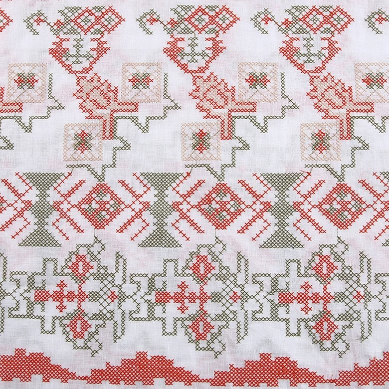 HA-15082D Good service chinese dress traditional style embroidered cotton linen fabric