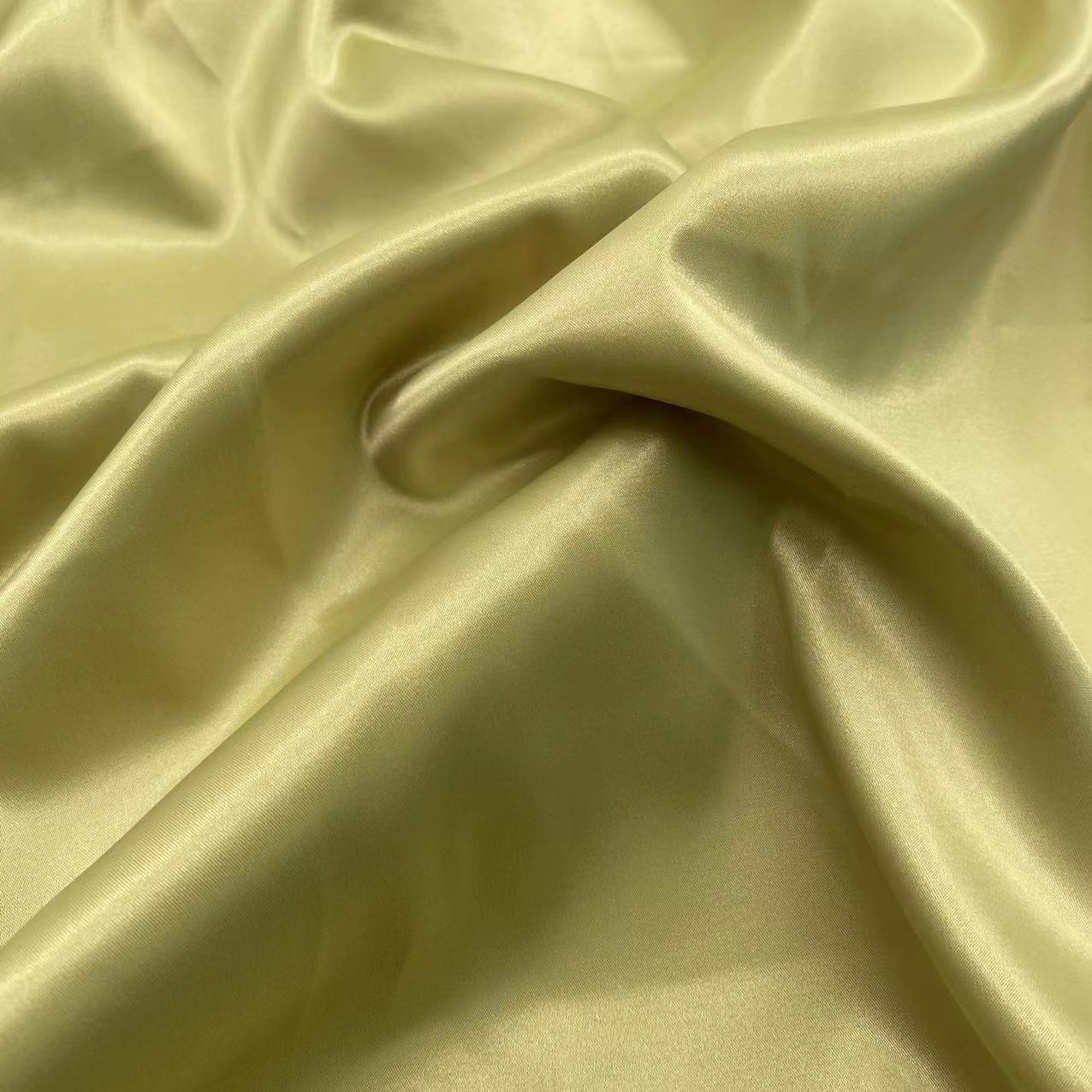 Wholesale polyester woven dyed elastic duchcess stretch matte color satin fabric for clothing