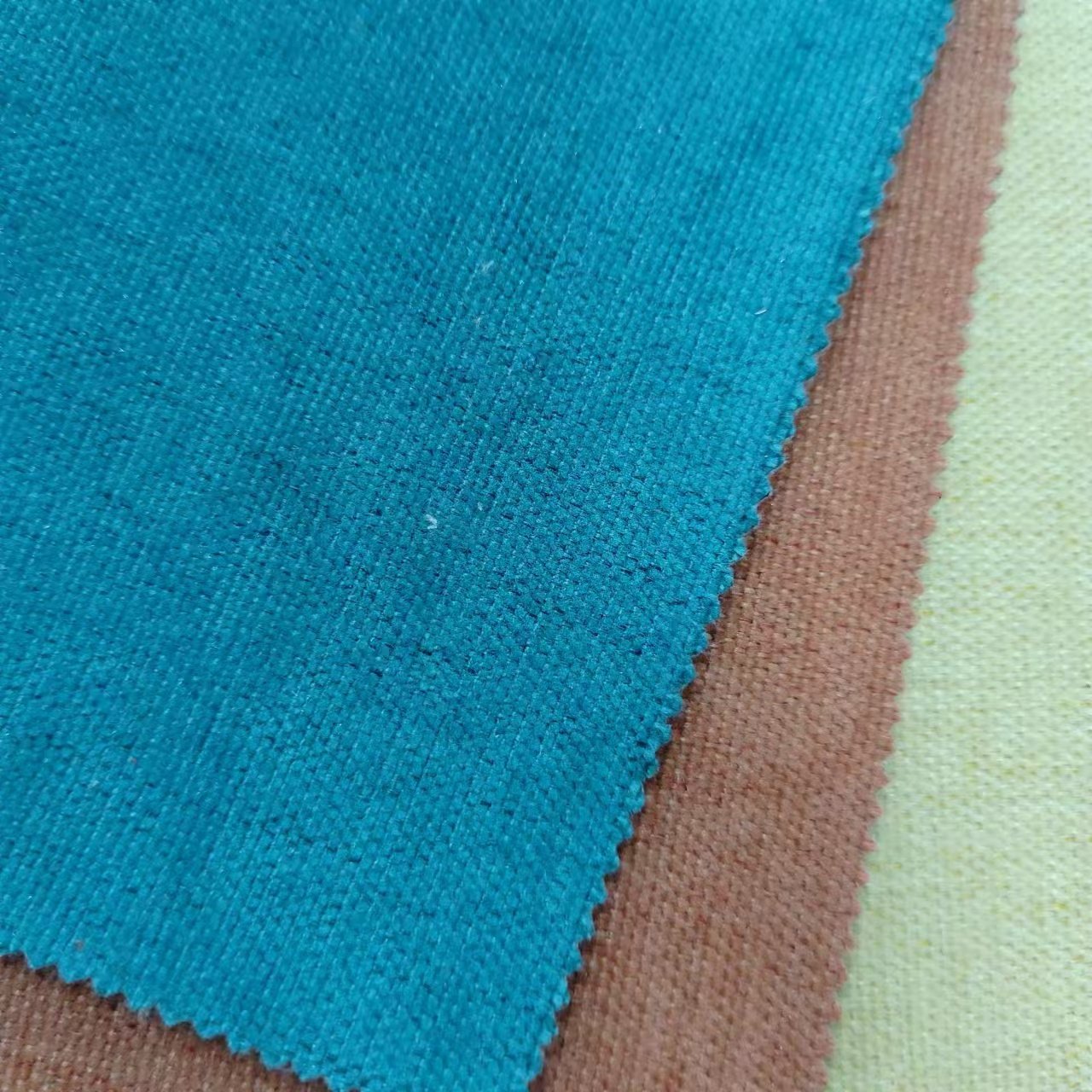 Hot seller chenille Luxury Beige Grey Embroidery Cloth Tissues Fabric Unique Curtains For The Living Room