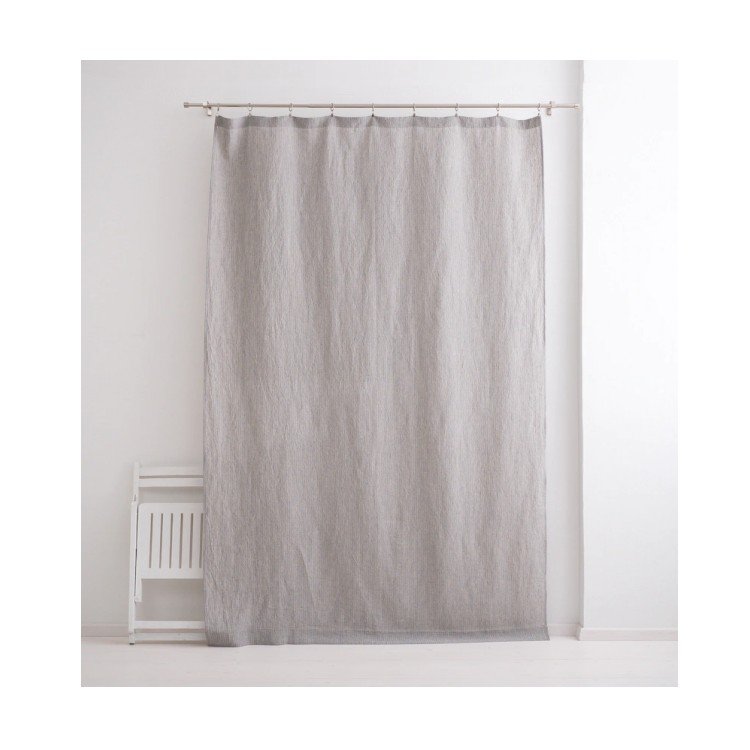 Beige curtains light house modern sample linen curtain with solid color window blackout curtain fabric