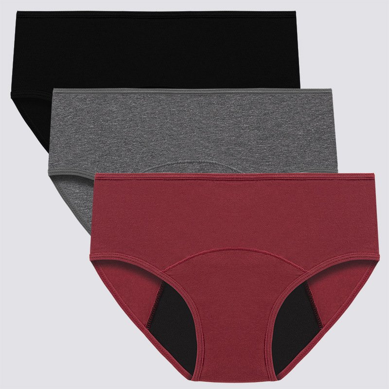 100% Organic Cotton Menstrual Women Panties Leak Proof Seamless menstrual Panties