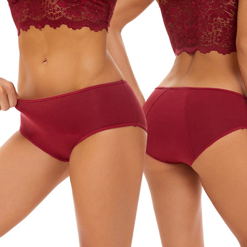 100% Organic Cotton Menstrual Women Panties Leak Proof Seamless menstrual Panties