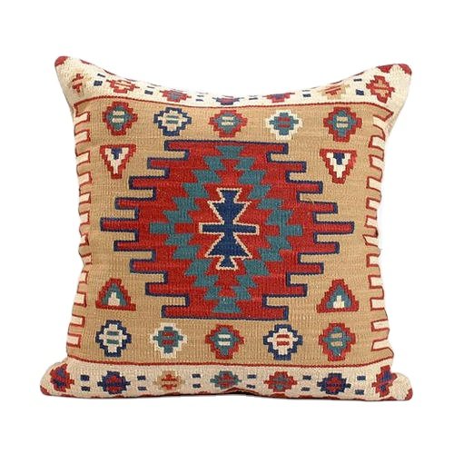 New Arrival Premium Quality Kilim Cushion Covers Square-Shape Woven Pillow Cases for Home Decoration Custom Design Logo Color