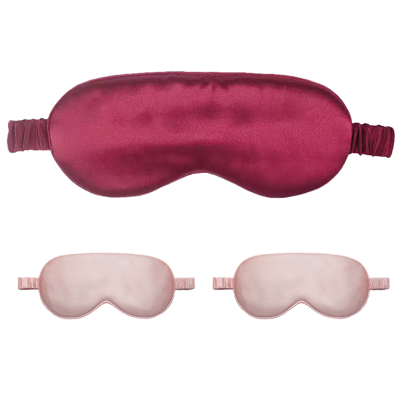 Adjustable bamboo fiber eye mask hyaluronic acid anti-aging silk eye mask light-shielding women's sleep 3D silk eye mask
