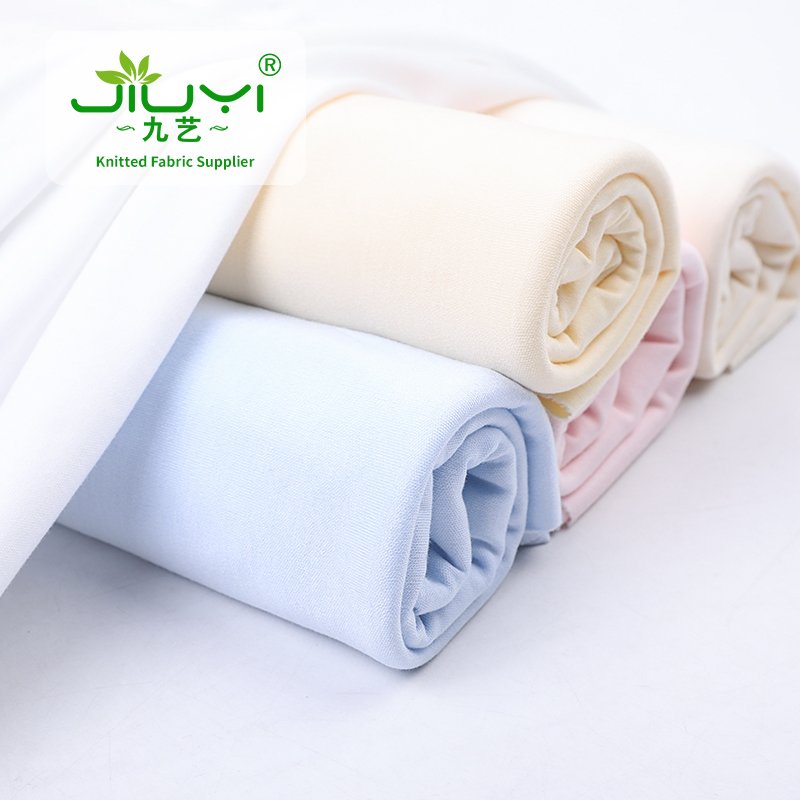Fine Wholesale Bamboo Muslin Fabric For Underwear Textile Organic White Bamboo India Clothing Fabric Bins