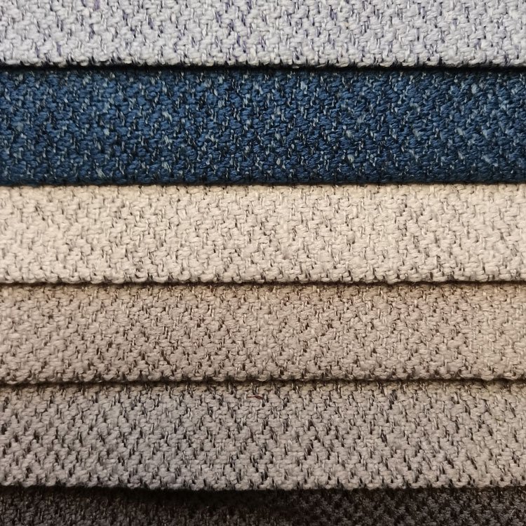 SF06 Home Deco Best Quality Linen Fabrics Linen Jacquard 100% Polyester Linen Look Fabric For Sofa