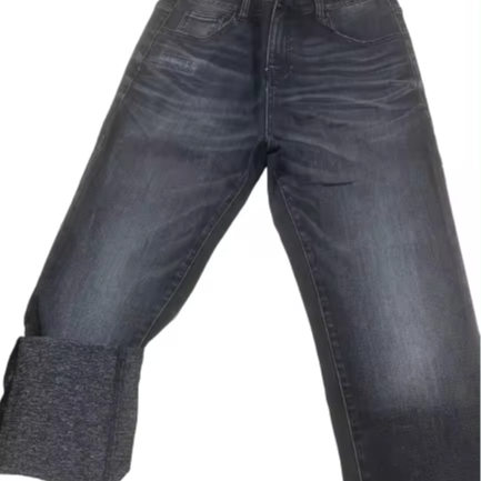 13.2oz B/W slub yarn Fake Knitted Denim Fabric 61" flexible soft hand feel for Kid's stretch jeans from China Supplier
