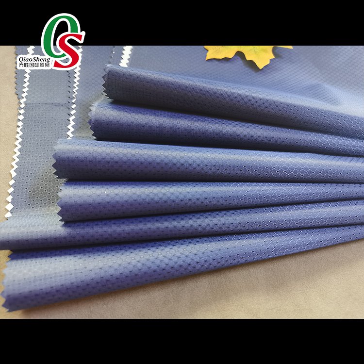 Factory direct custom PU coated jacquard waterproof 100% polyester fabric for raincoat bag car cover from wholesale manufacturer