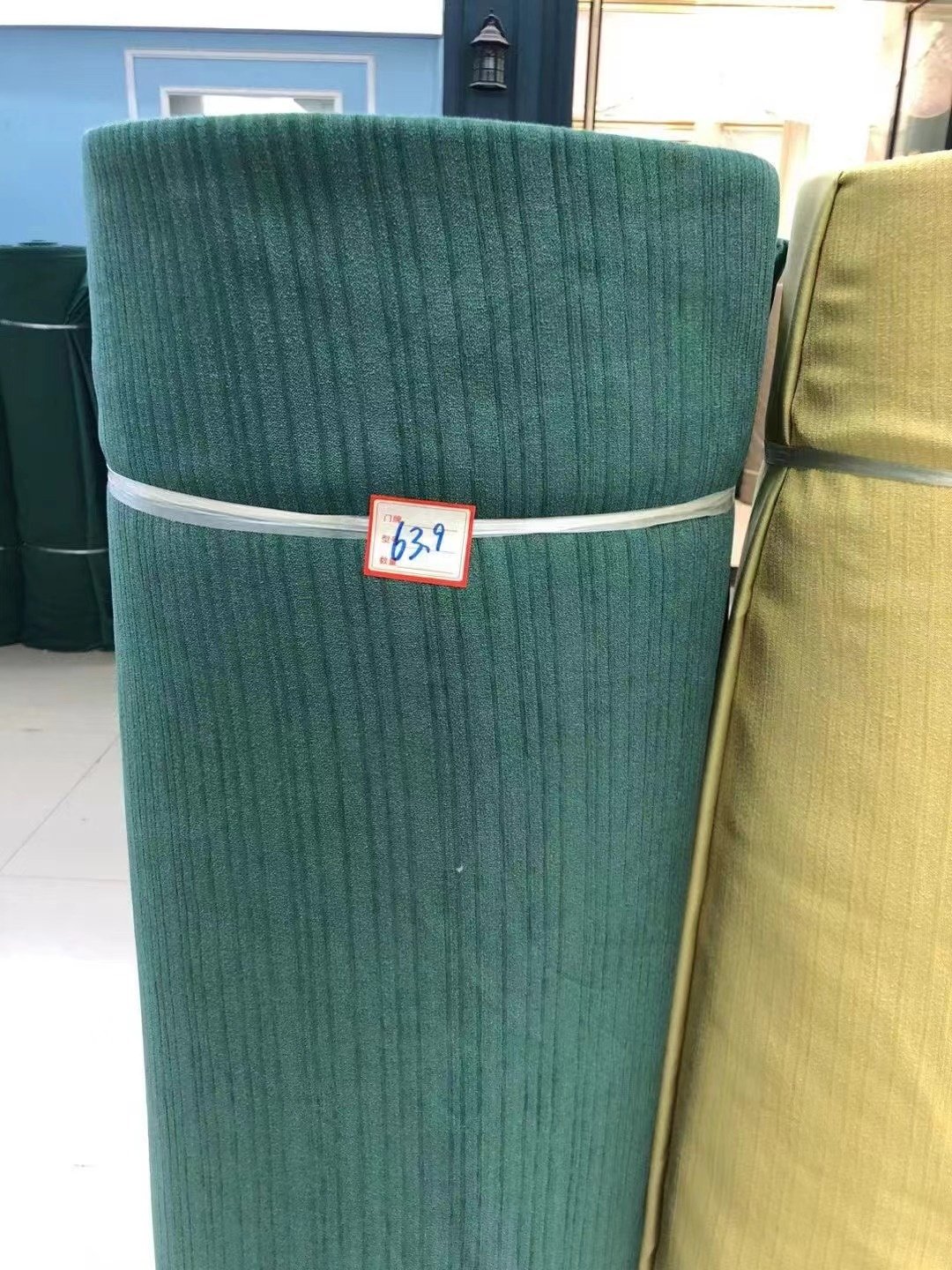 Wholesaler Linen-Look Hotel Blackout Curtain Fabric Wide Width Competitive Price grey Color