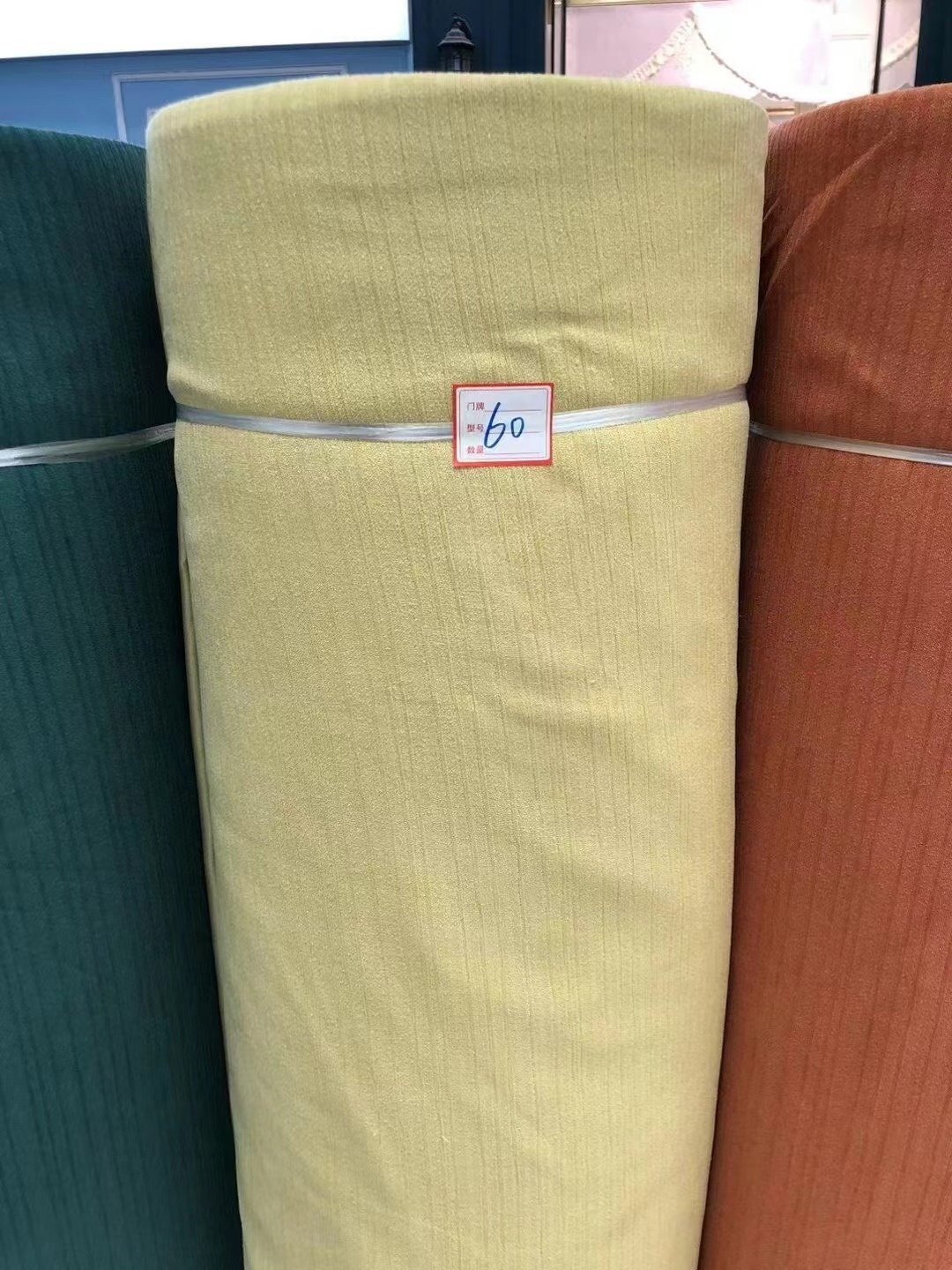Wholesaler Linen-Look Hotel Blackout Curtain Fabric Wide Width Competitive Price grey Color