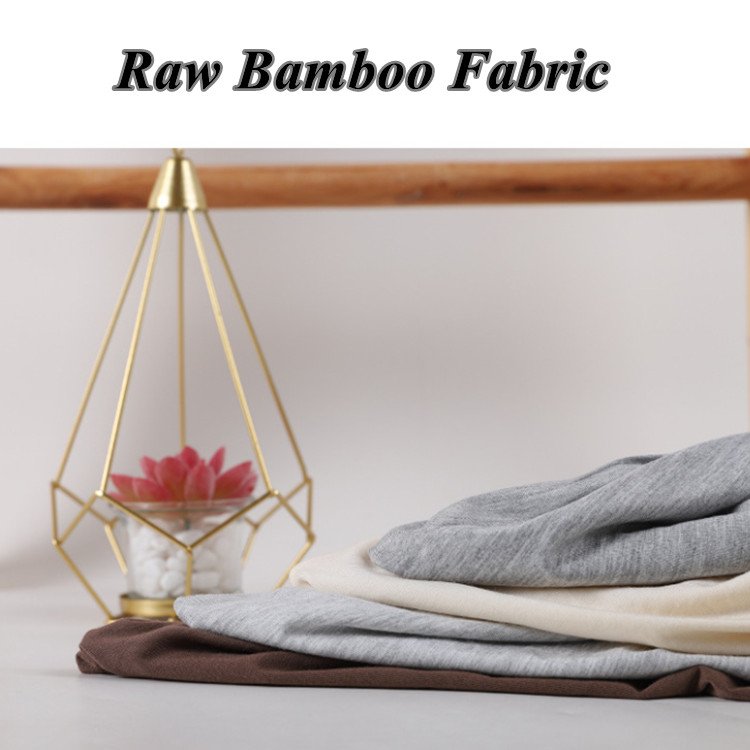 Raw Bamboo Material Fabric For Pajamas Textile Organic Bamboo Spandex Fiber Fabric