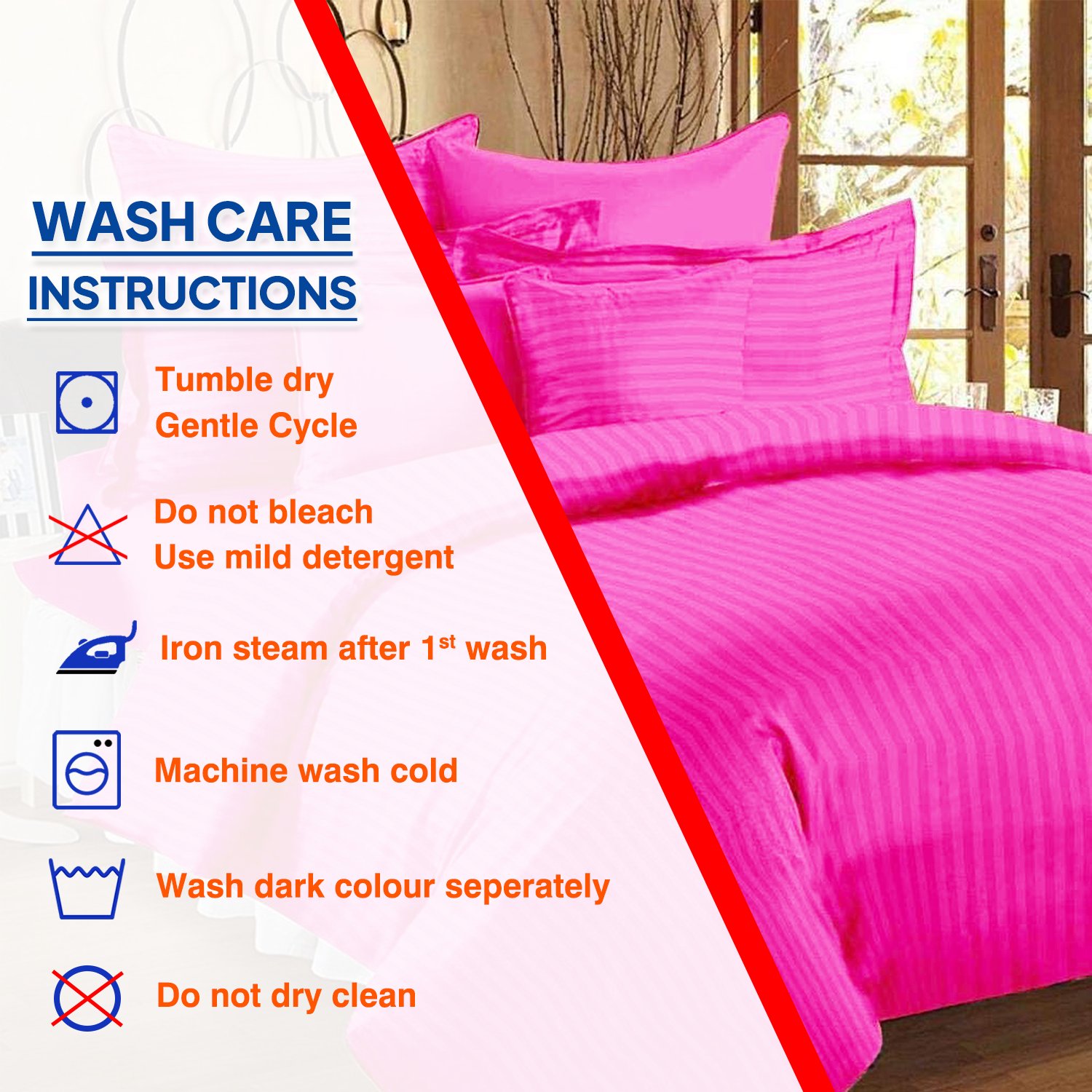 400 Tc Cotton Satin Striped Bedsheets 100% Cotton Fabric Portable Folded Disposable for Home Hotel Hospital Use Set of Three