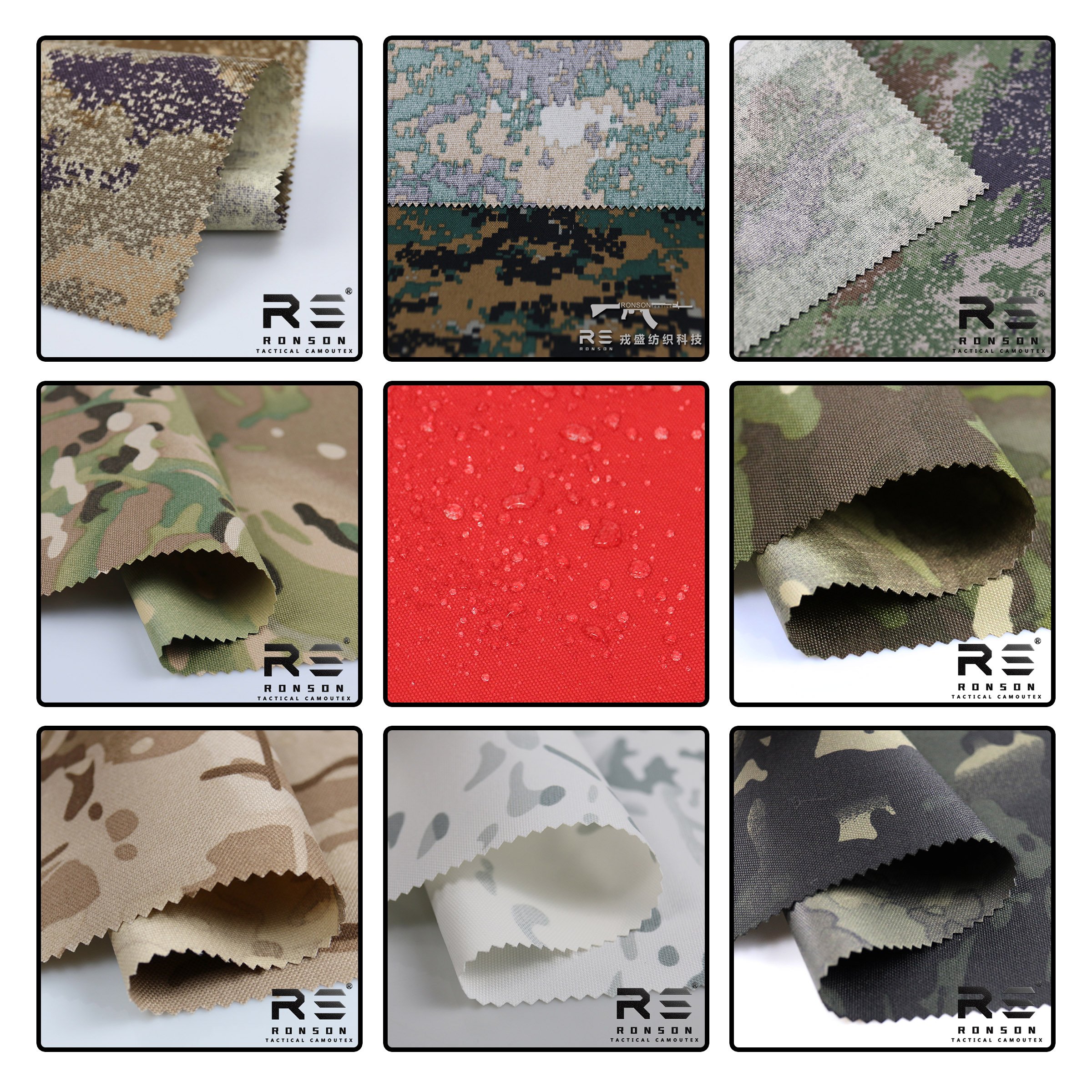 1000D polyester cordura backpack fabric pu coated camouflage tactical waterproof cordura fabric 1000d