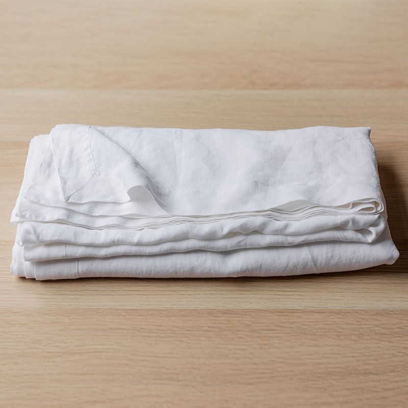Wedding party rectangle embroidered printed custom white washable wedding party linens fabric faux pure linen tablecloths