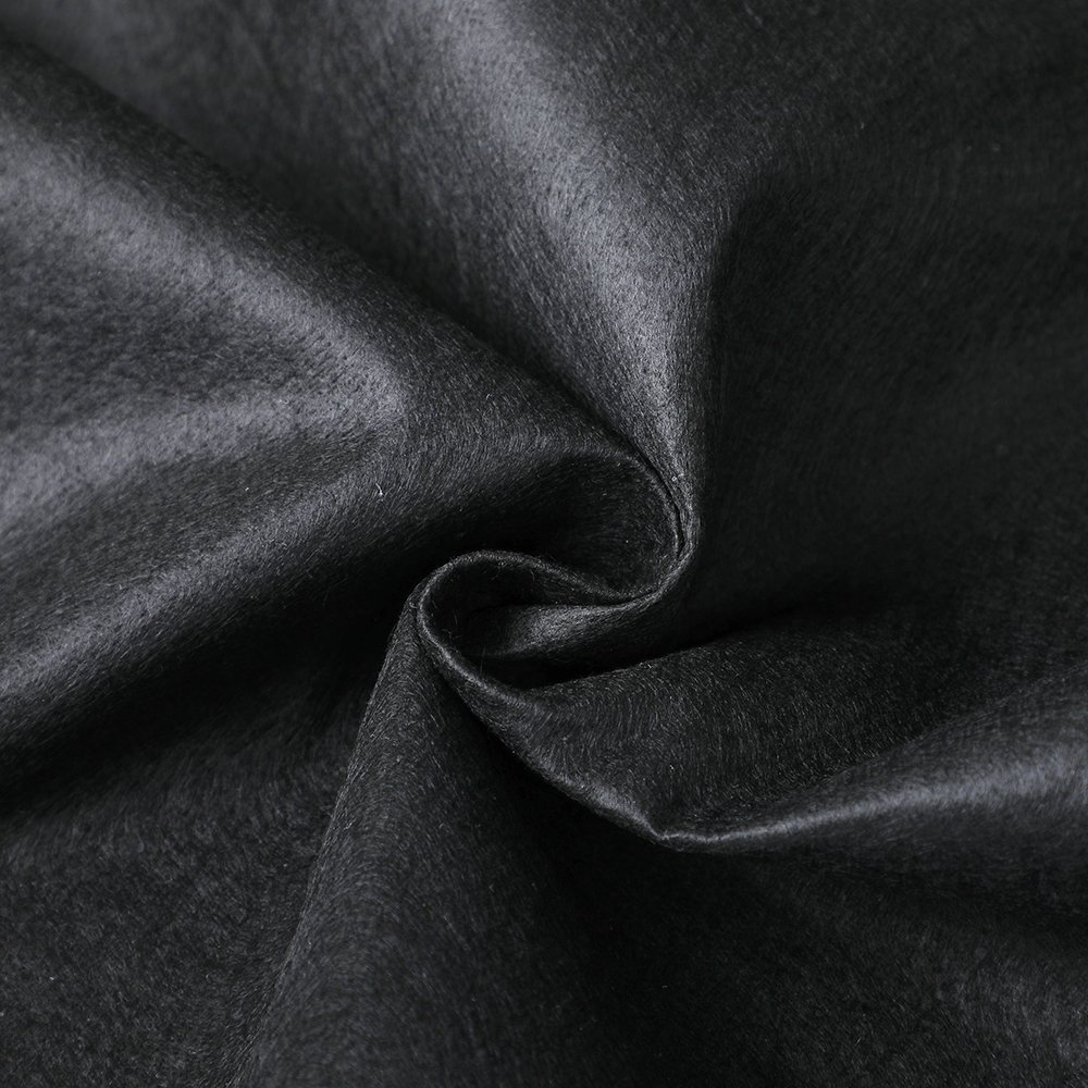 Nice Price 100%Viscose Or 100%Polyester Black Spunlace Nonwoven Fabric Roll Degradable For Wipes
