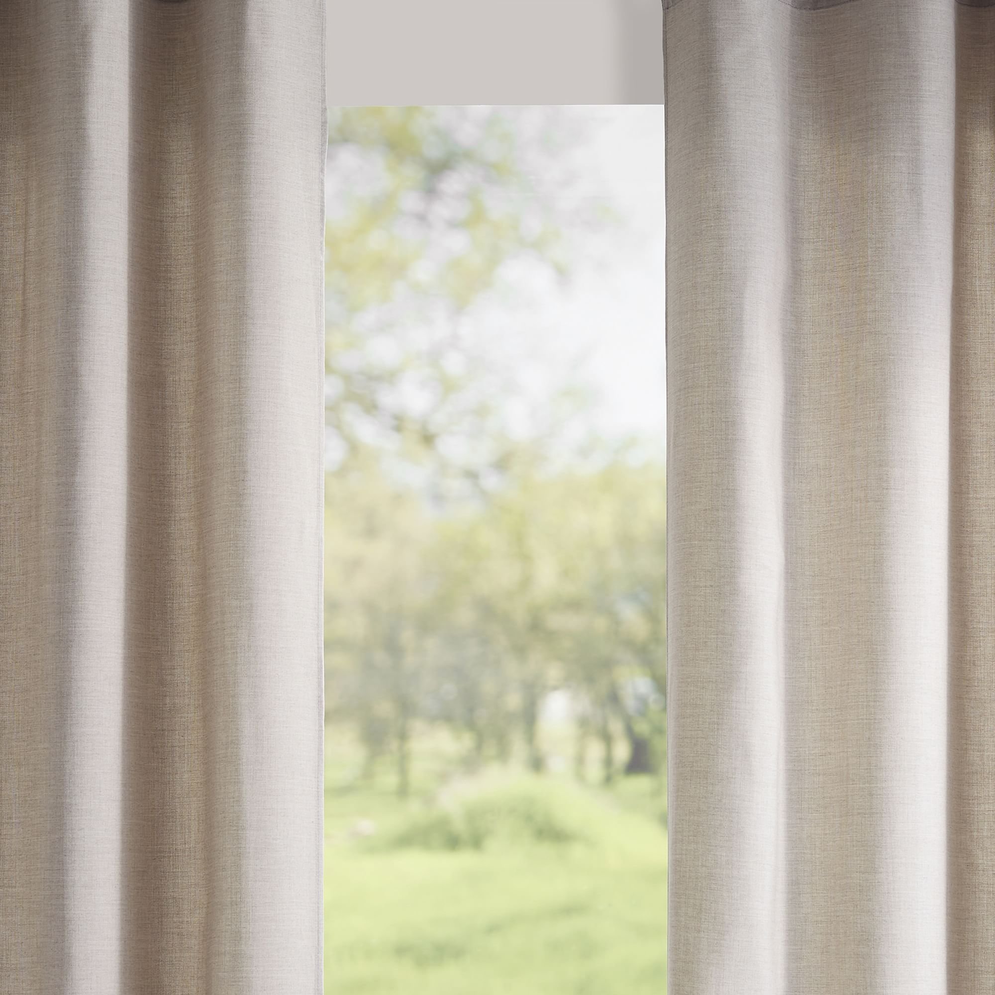 Luxury Factory Supply Modern Style Linen Voile Sheer Curtain 100% Polyester Blackout Curtains for living room