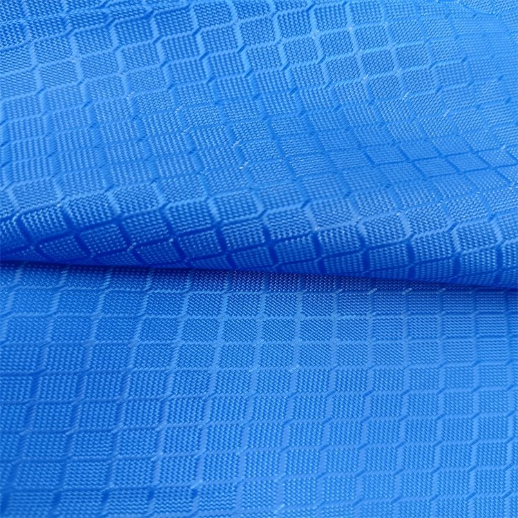 210D Jacquard Diamond-lattice Waterproof polyester tent oxford fabric waterproof tactical backpack fabric