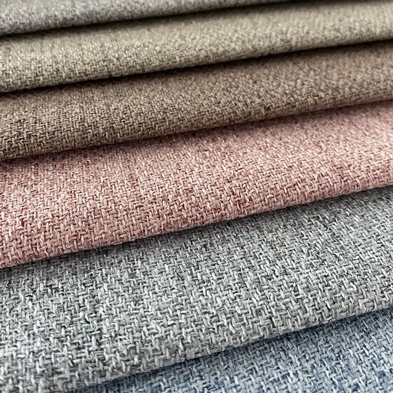 100% Polyester high quality new design cheap linen fabric for sofa