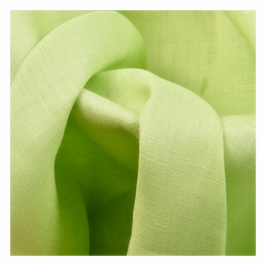 180-200gsm Woven cotton linen fabric viscose rayon linen slub solid cotton linen shirt fabric for men
