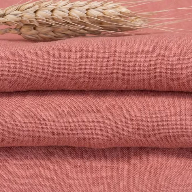 4821 Stone washed linen fabric 100% pure linen 195g thick linen for autumn winter clothes