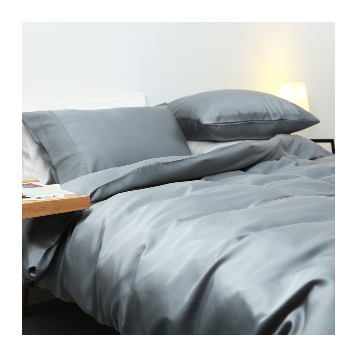 Wholesale Oeko Certified Bamboo sheets Luxury 100% Bamboo Lyocell Sheets Bedding Vegan silk Lyocell Bed Sheets bedding Set