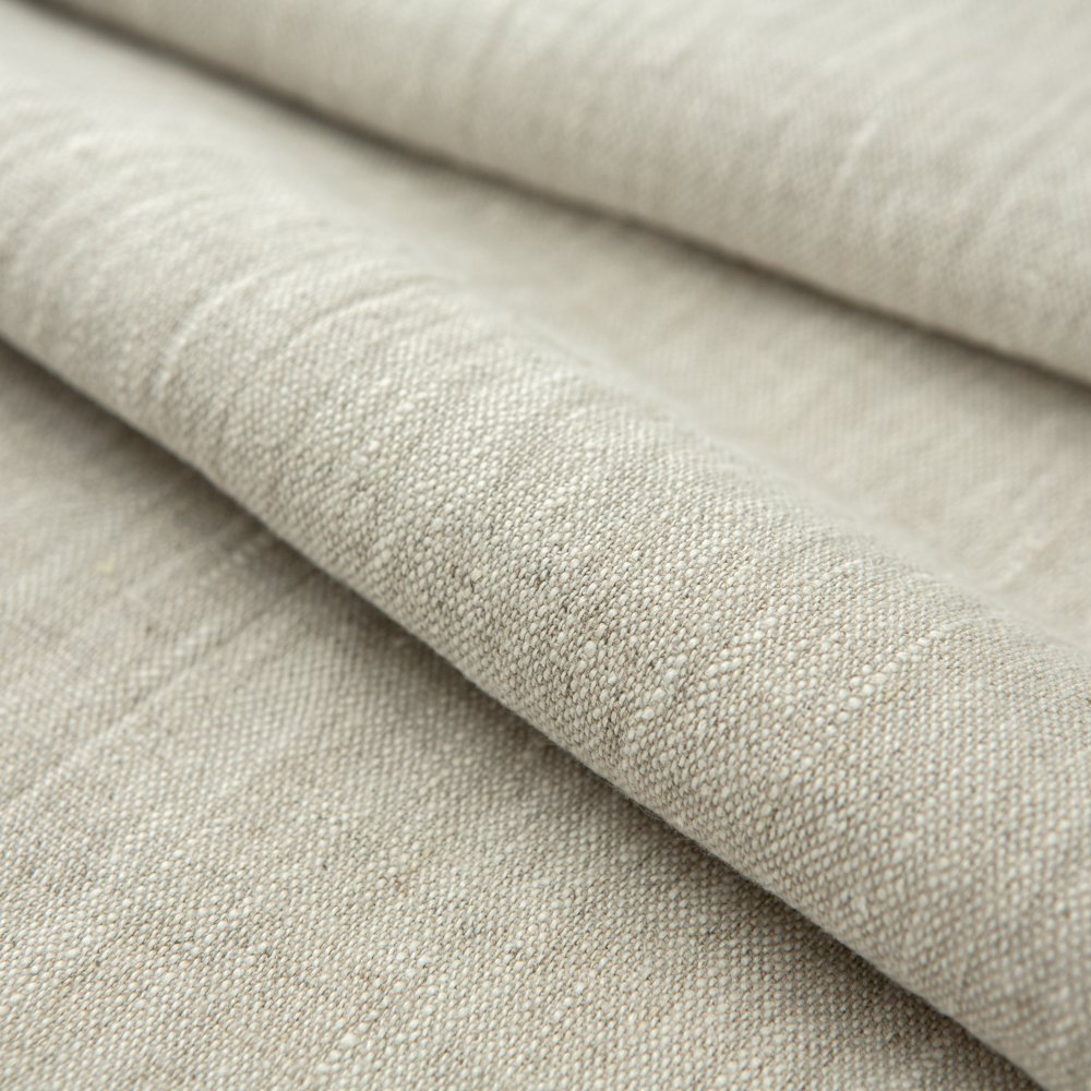 Wholesale 305 GSM 100% Linen Woven Fabric Roll Natural Washed Breathable Printed Fabric for Shirts Dresses Plain Style Home Use