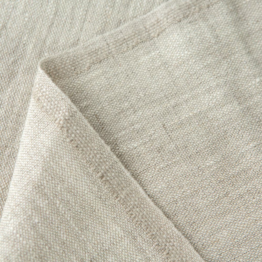 Wholesale 305 GSM 100% Linen Woven Fabric Roll Natural Washed Breathable Printed Fabric for Shirts Dresses Plain Style Home Use