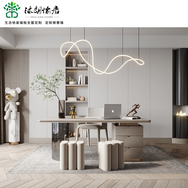 decorative wall panel carbon crystal plate seamless board bamboo fiber board Composite mirror Wall Panel