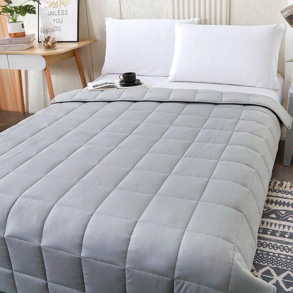 Perfect for Summer Eco-friendly and Sustainable Heavy Blanket 100% Bamboo Fabric Cooling Weighted Blanket