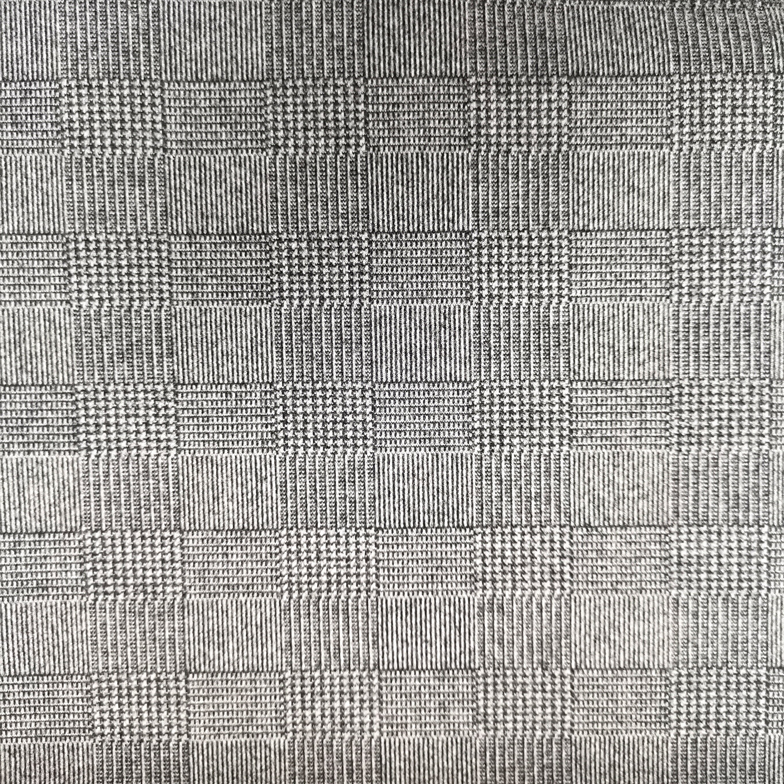 100%Polyester lint brush knit jacquard fabric yarn dye prickle finishing knit fabric for garment coat jacket
