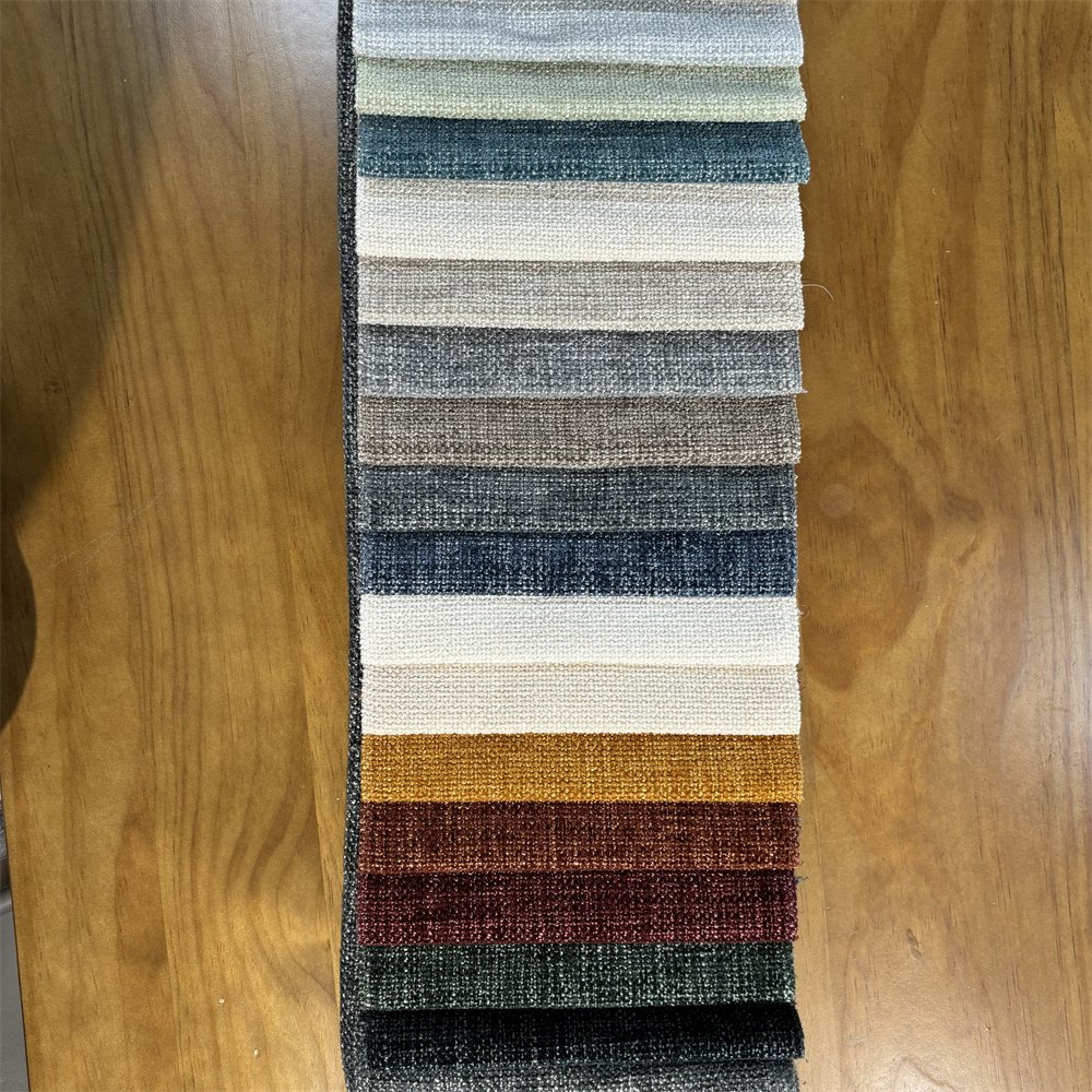 560GSM 100% polyester textile china manufacturer linen fabric for furniture Vega 0146