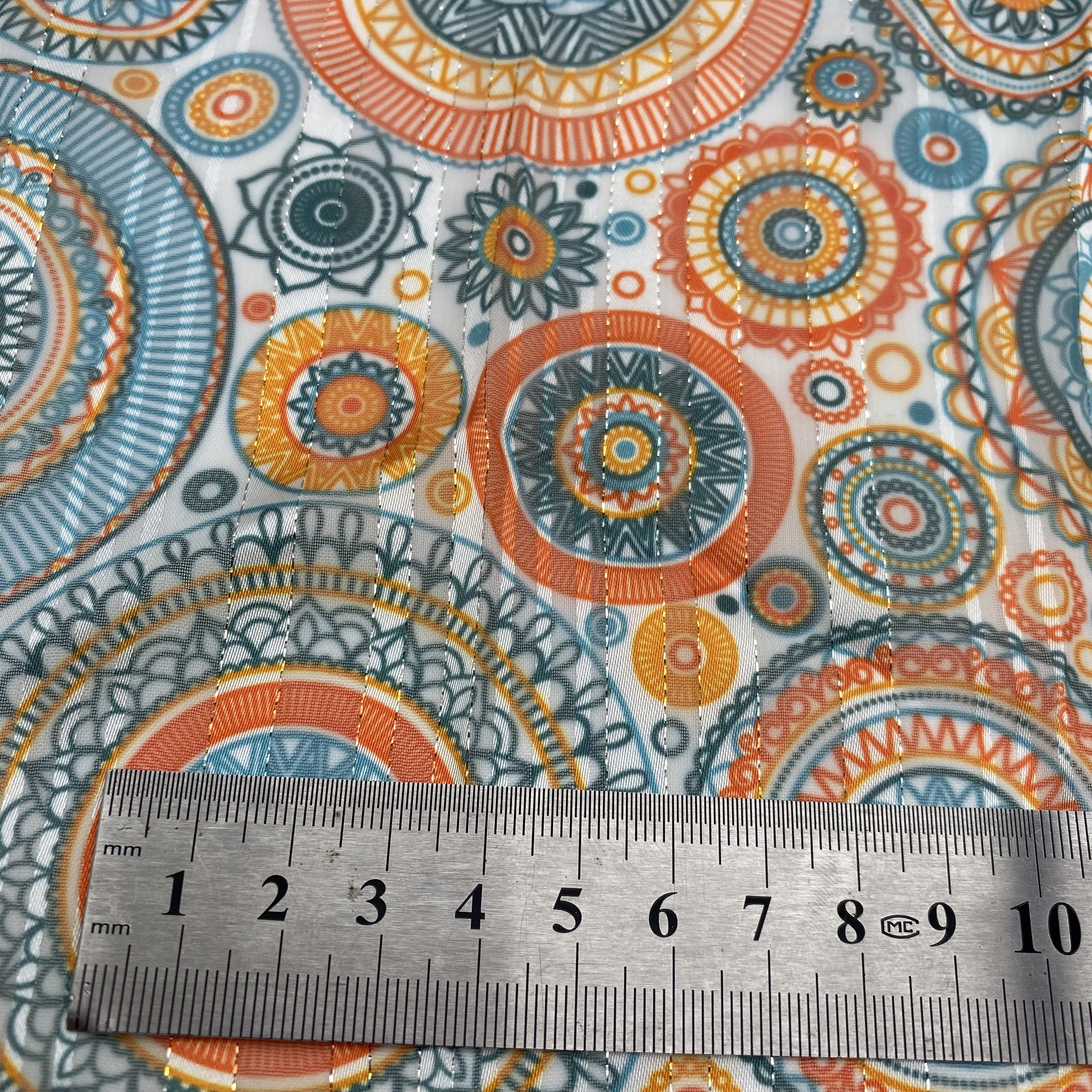 XITONG TEXTILE SUPPLIERS CLOTHING WOVEN FABRICS WHOLESALE PRINTING chiffon FABRIC WITH METALLIC FOR DRESS