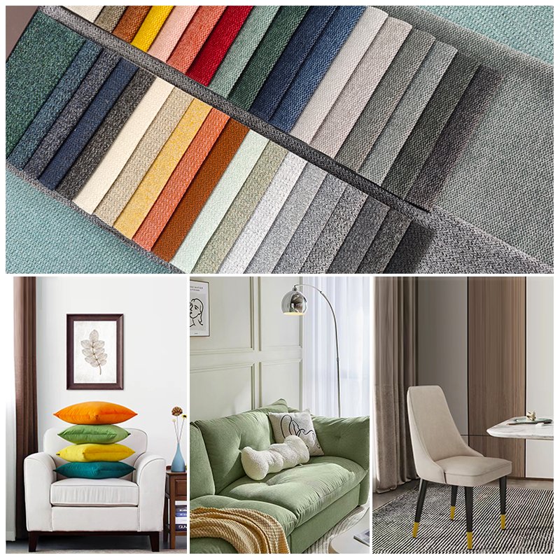 Wholesale Andean Velvet home textile fabric linen look fabric sofa fabric for furniture textile