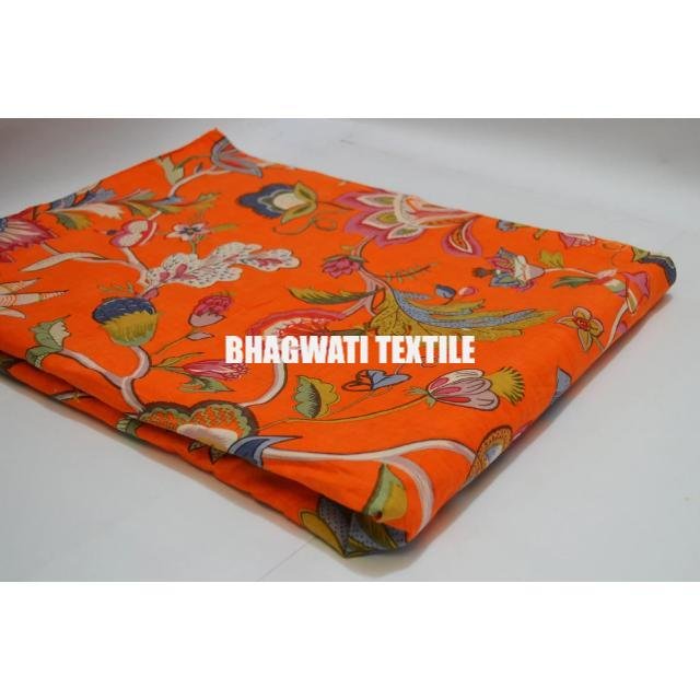 Wholesale Lot Of Floral Print Block Print Fabric Indian Cotton Dress Sewing Fabric By Yard Women's Clothing