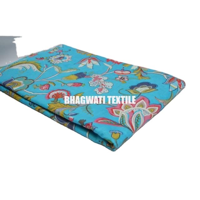 Wholesale Lot Of Floral Print Block Print Fabric Indian Cotton Dress Sewing Fabric By Yard Women's Clothing
