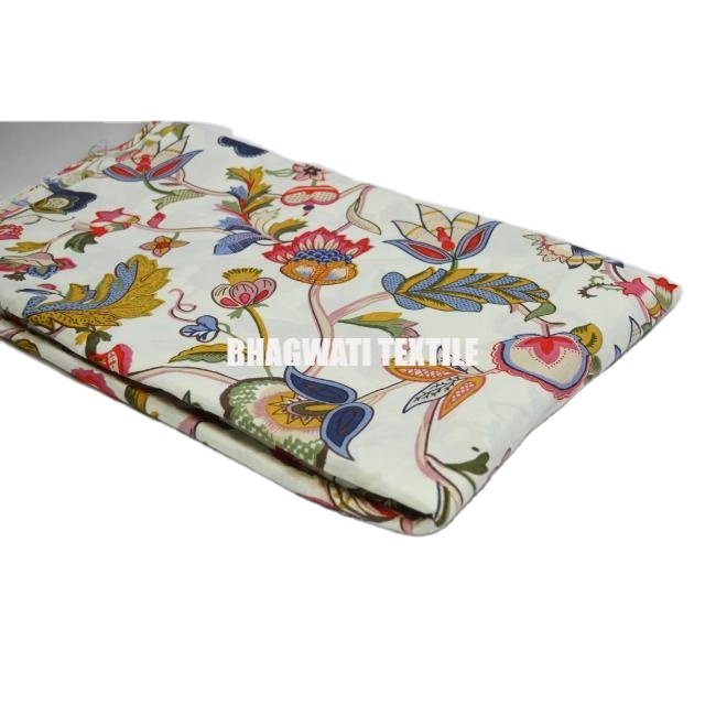 Wholesale Lot Of Floral Print Block Print Fabric Indian Cotton Dress Sewing Fabric By Yard Women's Clothing