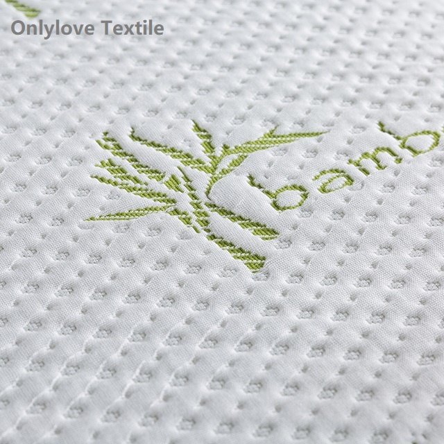 Custom Printed Breathable Waterproof Bed Bug Proof Hotel Bamboo Mattress Protector Cover