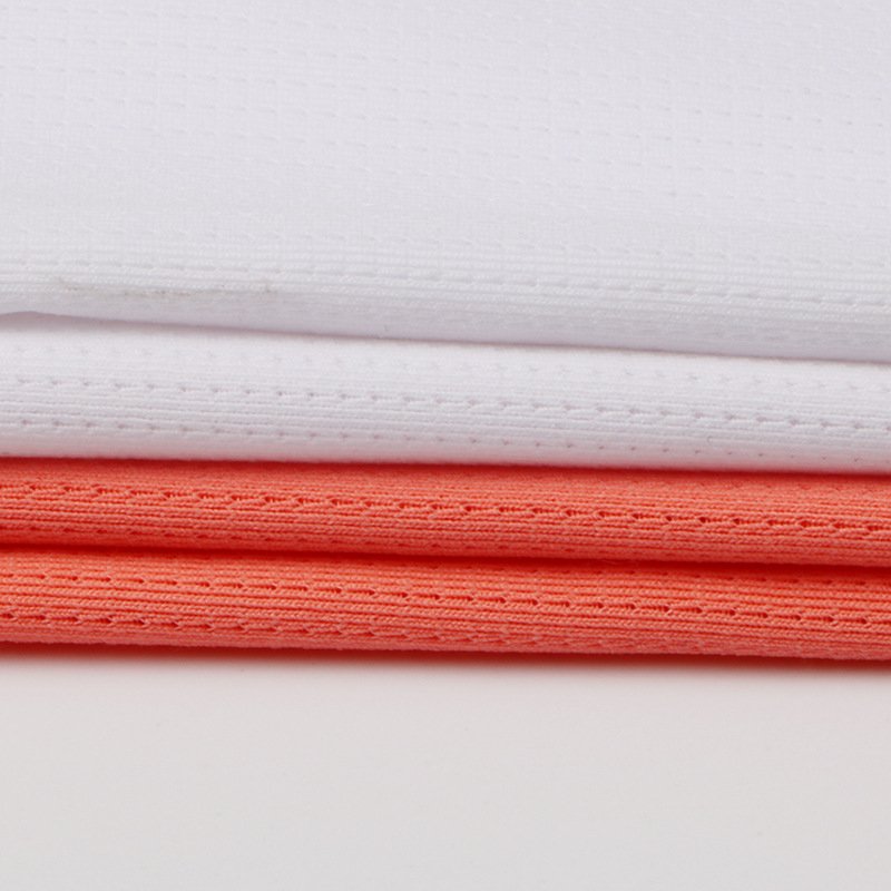 Good Quality 110gsm Stretch Drifit Mesh Sports 4-Way Stretch Jacquard Fabric For Cycling Clothes Activewear