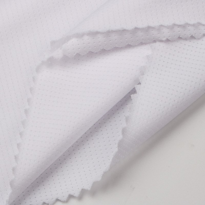 Good Quality 110gsm Stretch Drifit Mesh Sports 4-Way Stretch Jacquard Fabric For Cycling Clothes Activewear